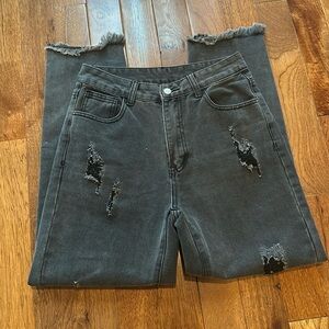 Faded Black Mom Jeans